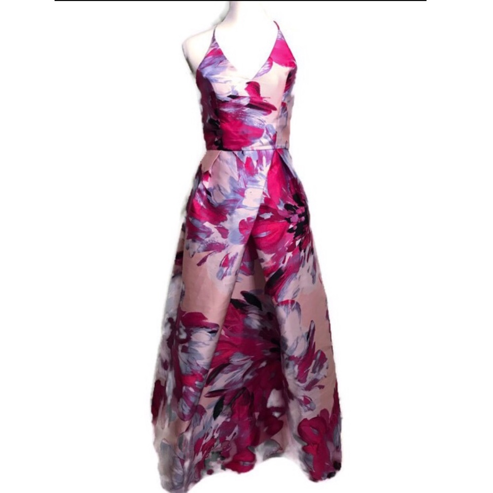 Floral Pink Formal Dress